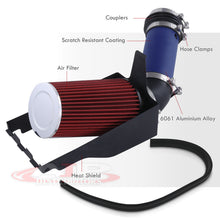 Load image into Gallery viewer, Ford F250 F350 F450 F550 Super Duty 1999-2003 / Excursuion 1999-2003 7.3L V8 Cold Air Intake Blue + Heat Shield