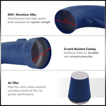 Load image into Gallery viewer, Ford Mustang 5.0L V8 2011-2014 Cold Air Intake Blue + Heat Shield