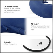 Load image into Gallery viewer, Ford Mustang 5.0L V8 2011-2014 Cold Air Intake Blue + Heat Shield