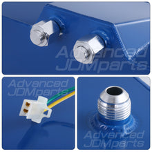 Load image into Gallery viewer, Fuel Cell Tank 40 Liter / 10 Gallon Blue Aluminum Chrome Cap