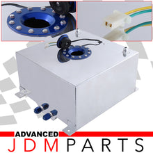 Load image into Gallery viewer, Fuel Cell Tank 50 Liter / 13 Gallon Chrome Aluminum Blue Cap