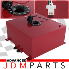 Load image into Gallery viewer, Fuel Cell Tank 50 Liter / 13 Gallon Red Aluminum Black Cap