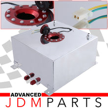 Load image into Gallery viewer, Fuel Cell Tank 60 Liter / 15 Gallon Chrome Aluminum Red Cap