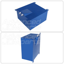 Load image into Gallery viewer, Fuel Cell Tank 80 Liter / 21 Gallon Blue Aluminum Chrome Cap