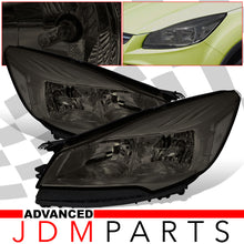 Load image into Gallery viewer, Ford Escape 2013-2016 Factory Style Headlights Chrome Housing Smoke Len Clear Reflector