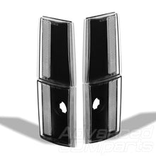 Load image into Gallery viewer, Chevy C10 C/K 1500 88-93 4 Piece Corner Lights Black Housing Full Clear Strip