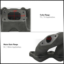 Load image into Gallery viewer, Eagle Talon TSI 1990-1998 / Mitsubishi Eclipse GST GSX 1990-1999 / Galant VR4 1991-1992 / Lancer EVO 1989-1999 4G63T 2.0L T3/T4 Cast Iron Turbo Manifold