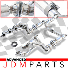 Load image into Gallery viewer, Chevrolet Silverado 1500 1999-2006 / Avalanche 1500 2002-2005 / Suburban 1500 2000-2004 / Tahoe 2000-2004 / GMC Sierra 1999-2006 / Yukon 2001-2004 / Yukon XL 2001-2004 Stainless Steel Long Tube Exhaust Header + Resonated Y-Pipe