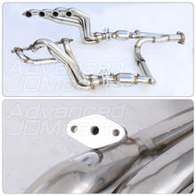 Load image into Gallery viewer, Chevrolet Silverado 1500 1999-2006 / Avalanche 1500 2002-2005 / Suburban 1500 2000-2004 / Tahoe 2000-2004 / GMC Sierra 1999-2006 / Yukon 2001-2004 / Yukon XL 2001-2004 Stainless Steel Long Tube Exhaust Header + Resonated Y-Pipe