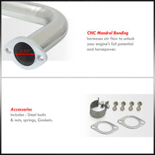 Load image into Gallery viewer, Honda Accord Coupe & Sedan 2.2L I4 1990-1993 N1 Style Stainless Steel Catback Exhaust System (Piping: 2.5" / 65mm | Tip: 4.5")