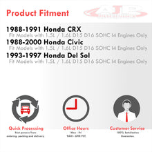 Load image into Gallery viewer, Honda Civic 1988-2000 / CRX 1988-1991 / Del Sol 1993-1997 D-Series D15 D16 4-1 Stainless Steel Exhaust Header (A/C & Power Steering Delete Required)