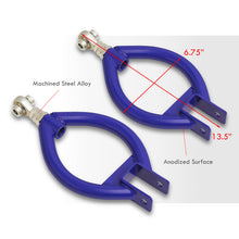 Load image into Gallery viewer, Nissan 240SX S13 1989-1994 / 300ZX Z32 1990-1996 Rear Upper Adjustable Camber Kit Control Arms Blue