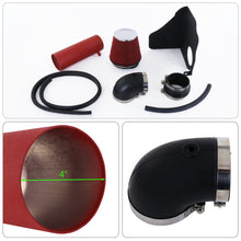 Load image into Gallery viewer, Chrysler 300C 2005-2010 / Dodge Charger 2006-2010 / Challenger 2008-2010 / Magnum 2005-2008 5.7L 6.1L V8 Cold Air Intake Red + Heat Shield
