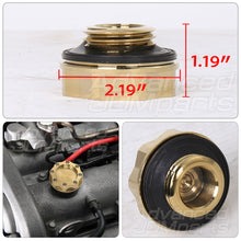 Load image into Gallery viewer, Mazda Aluminum Octogon Screw Style Oil Cap 24K Gold
