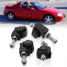 Load image into Gallery viewer, Acura Integra 1990-2001 / Honda Civic 1988-2000 / CRX 1988-1991 / Del Sol 1993-1997 Front Upper Control Arms Camber Kit Bushings Black