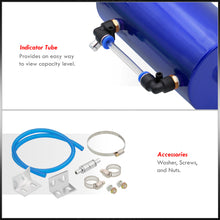 Load image into Gallery viewer, Universal 300ML Cylinder Oil Catch Can Tank 8.25"x3.25"x3.25" with Breather Filter Blue