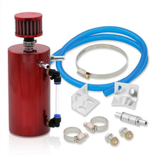 Load image into Gallery viewer, Universal 300ML Cylinder Oil Catch Can Tank 8.25"x3.25"x3.25" with Breather Filter Red