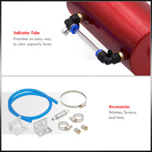 Load image into Gallery viewer, Universal 300ML Cylinder Oil Catch Can Tank 8.25"x3.25"x3.25" with Breather Filter Red