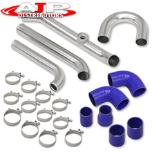 Load image into Gallery viewer, Mitsubishi Mirage 1.5L 4G15 1989-1997 Bolt-On Aluminum Polished Piping Kit + Blue Couplers
