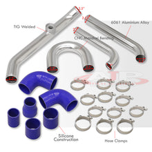 Load image into Gallery viewer, Mitsubishi Mirage 1.5L 4G15 1989-1997 Bolt-On Aluminum Polished Piping Kit + Blue Couplers

