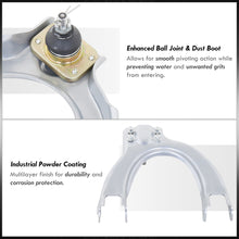 Load image into Gallery viewer, Honda Civic 1988-1991 / CRX 1988-1991 Front Upper Control Arms Camber Kit Silver