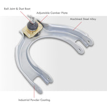 Load image into Gallery viewer, Honda Civic 1988-1991 / CRX 1988-1991 Front Upper Control Arms Camber Kit Silver