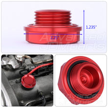 Load image into Gallery viewer, Mazda Aluminum Round Circle Hole Style Oil Cap Red
