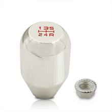 Load image into Gallery viewer, Universal 5 Speed M10x1.5 Type-R Style Shift Knob Chrome with Red Lettering