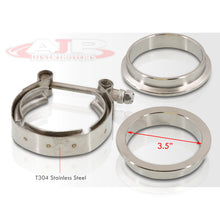 Load image into Gallery viewer, Universal 3.5inch V-band Clamp Stainless steel with Mild steel Flange