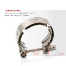 Load image into Gallery viewer, Universal 4inch V-band Clamp Stainless steel with Mild steel Flange