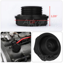 Load image into Gallery viewer, Mazda Aluminum Round Circle Hole Style Oil Cap Black
