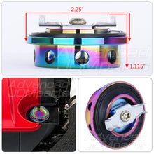 Load image into Gallery viewer, Mitsubishi Aluminum Round Circle Hole Style Oil Cap Neo Chrome
