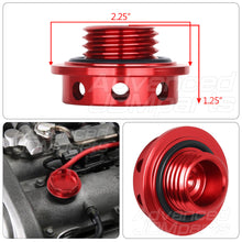 Load image into Gallery viewer, Mazda Aluminum Round Circle Hole Style Oil Cap Red
