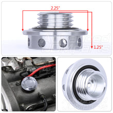 Load image into Gallery viewer, Mazda Aluminum Round Circle Hole Style Oil Cap Silver
