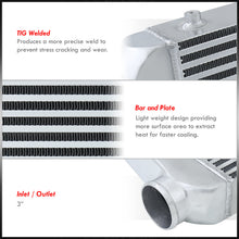 Load image into Gallery viewer, Universal Aluminum Intercooler (Bar & Plate | Overall: 27.25" x 11.0" x 3.0" | Core: 20.0" x 11.0" x 3.0" | Inlet/Outlet: 3.0")