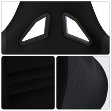 Load image into Gallery viewer, Universal K110 Bucket Racing Seats + Sliders Black Cloth