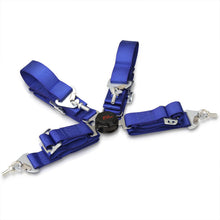 Load image into Gallery viewer, Universal 4 Point Camlock 2&quot; Racing Seat Harness Belts Blue
