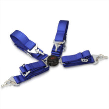 Load image into Gallery viewer, Universal 4 Point Camlock 2" Racing Seat Harness Belts Blue