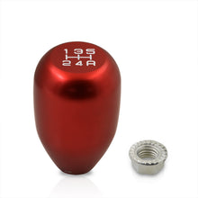 Load image into Gallery viewer, Universal 5 Speed M10x1.5 Type-R Style Shift Knob Red with White Lettering