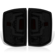 Load image into Gallery viewer, Chevrolet Silverado 1500 2014-2018 / 1500LD 2019 / 2500HD 3500HD 2015-2019 / GMC Sierra 3500HD Dually 2015-2019 LED Bar Tail Lights Chrome Housing Smoke Len White Tube (Excluding OEM LED Models)