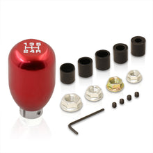 Load image into Gallery viewer, Universal 5 Speed M8 M10 M12 Type-R Style Shift Knob Red with White Lettering