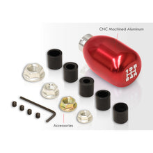 Load image into Gallery viewer, Universal 5 Speed M8 M10 M12 Type-R Style Shift Knob Red with White Lettering