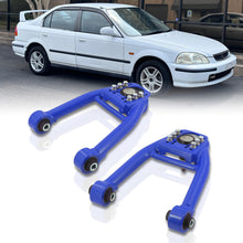 Load image into Gallery viewer, Honda Civic 1996-2000 Front Upper Tubular Control Arms Camber Kit Blue