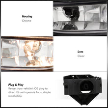 Load image into Gallery viewer, Ford Mustang 1999-2004 Front Fog Lights Clear Len (No Switch & Wiring Harness)