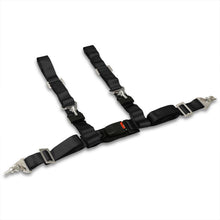 Load image into Gallery viewer, Universal 4 Point 2" Racing Seat Harness Belts Black