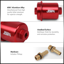 Load image into Gallery viewer, JDM Sport Universal Fuel Filter Red