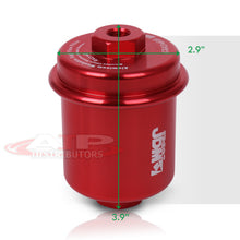 Load image into Gallery viewer, JDM Sport Universal Fuel Filter Red