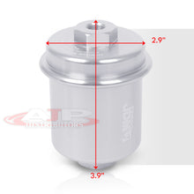 Load image into Gallery viewer, JDM Sport Universal Fuel Filter Silver