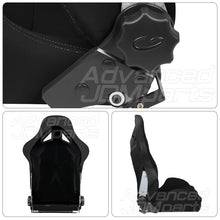 Load image into Gallery viewer, Universal K603 Reclinable Seats + Sliders Black Cloth