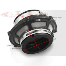 Load image into Gallery viewer, Universal 2.5" Air Intake Bypass Filter Black